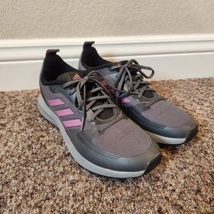Adidas Women's Black & Purple Tennis Athletic Tie Shoes- Size 9